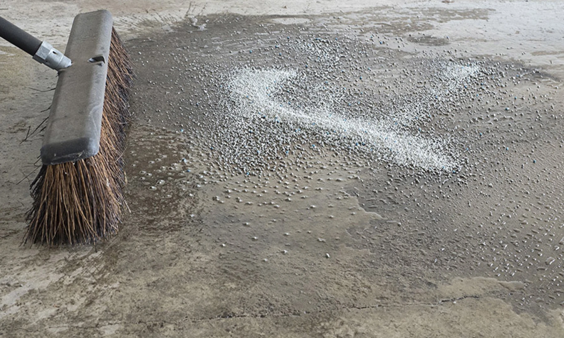 Stained concrete surface